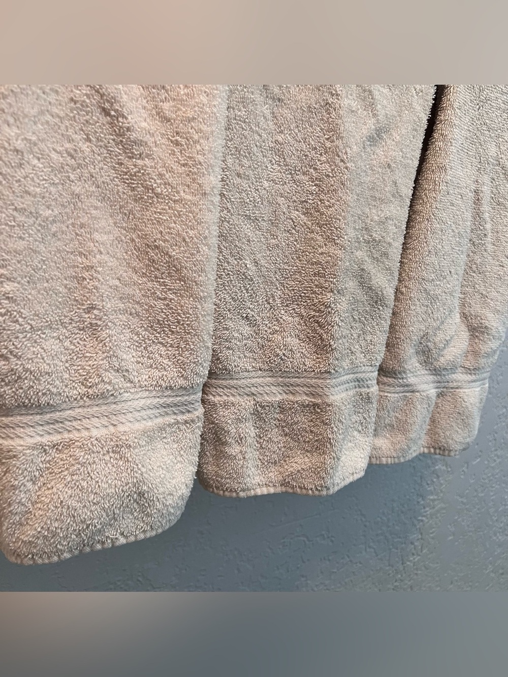 Vintage Martex USA Cream Cotton Hand Towels Set of 3 - Picture 3 of 6
